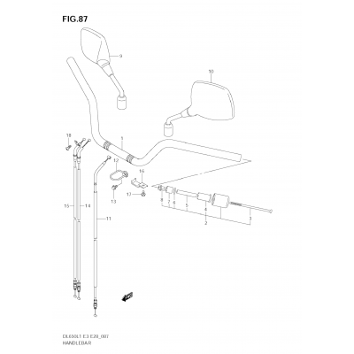 HANDLEBAR (DL650 L1 E28)