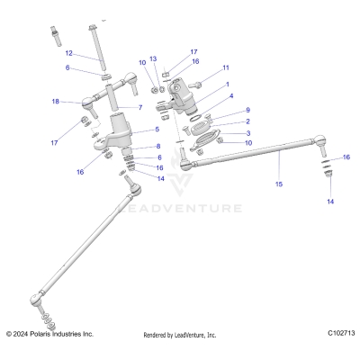 STEERING, IDLERS AND LINKS - A25SLE95CF/FF/EF (C102713)
