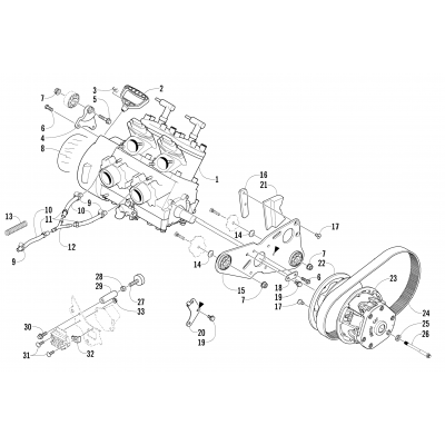 ENGINE AND RELATED PARTS