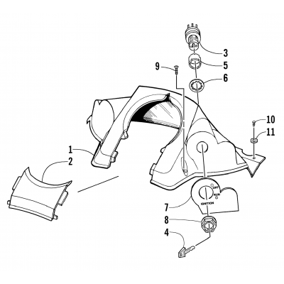 CONSOLE AND SWITCH ASSEMBLY