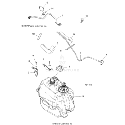 BODY, FUEL TANK ASM. - A19SJS57PU (101403)