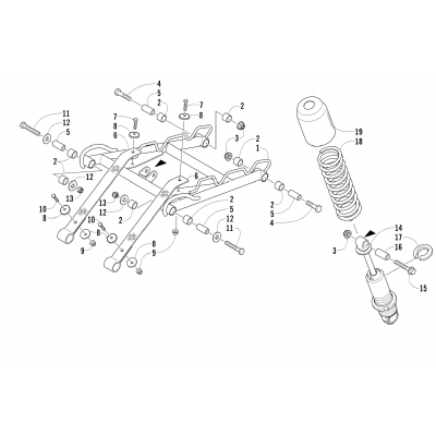 REAR SUSPENSION FRONT ARM ASSEMBLY