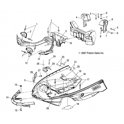 Body, Nosepan Asm. & Front Bumper