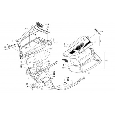 SKID PLATE AND SIDE PANEL ASSEMBLY