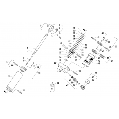 REAR SUSPENSION REAR ARM SHOCK ABSORBER