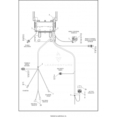 WIRING HARNESS, MAIN, NON-ABS - FLS (4 OF 5)