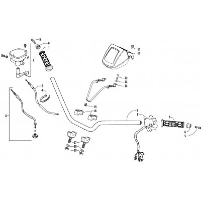 HANDLEBAR AND CONTROLS ASSEMBLY