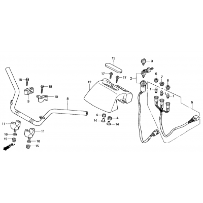 HANDLEBAR (TRX350TM/FM)