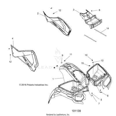 BODY, FRONT CAB and SIDE PANELS - A19SJS57PU (101139)
