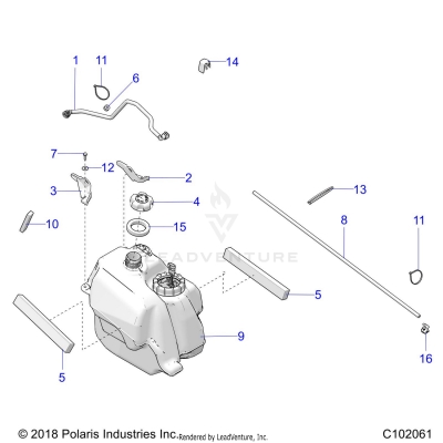 FUEL SYSTEM, FUEL TANK ASM. - A23SDE57K4 (C102061)