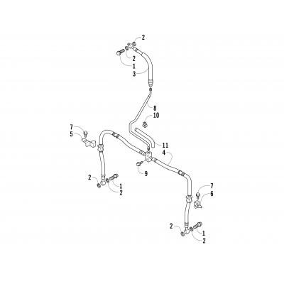 FRONT BRAKE HOSE ASSEMBLY