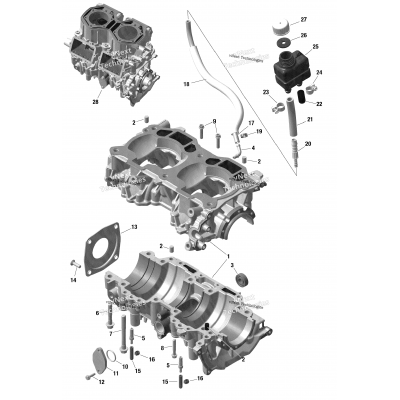 Engine - Crankcase - 598 Rs