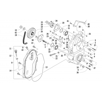 DRIVE/DROPCASE ASSEMBLY