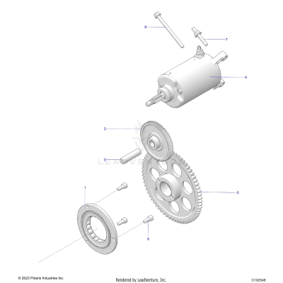 ENGINE, STARTER DRIVE - A25SEE57CY/EY (C102548)