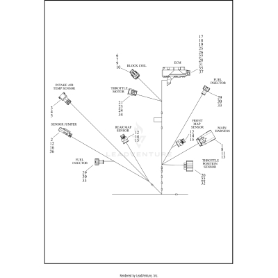WIRING HARNESS, ENGINE (2 OF 4)