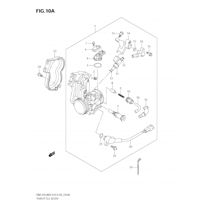 THROTTLE BODY (RM-Z450 L1)