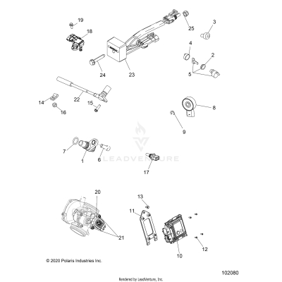 ELECTRICAL, SWITCHES, SENSORS and ECM - A20SWE57A1/3A1 (102080)