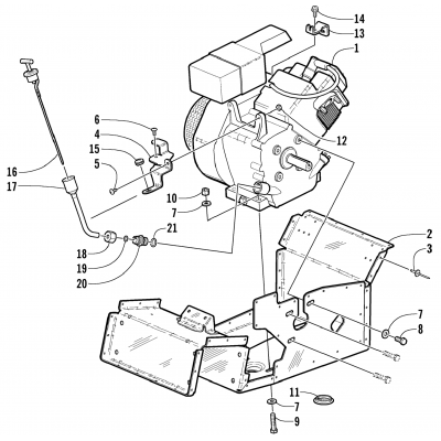 ENGINE AND RELATED PARTS