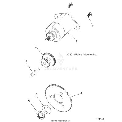 ENGINE, STARTER MOTOR - A17HAA15N7 [101156]