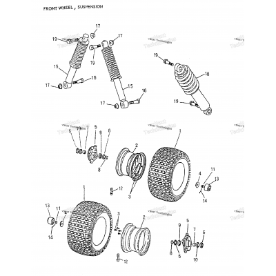 Front Wheel, Suspension 166A-17