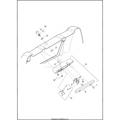 LATCH ASSEMBLY, TRUNK DOOR - FLHTCUTG