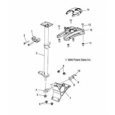 Steering Post Assembly /Fs