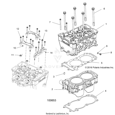 ENGINE, CYLINDER and HEAD - A17DCE87AU (100653)