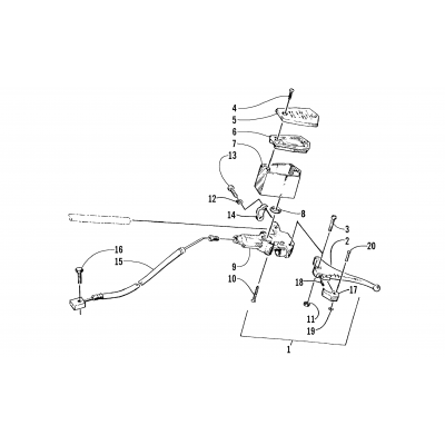 HYDRAULIC BRAKE CONTROL ASSEMBLY (VIN 320800-323999)