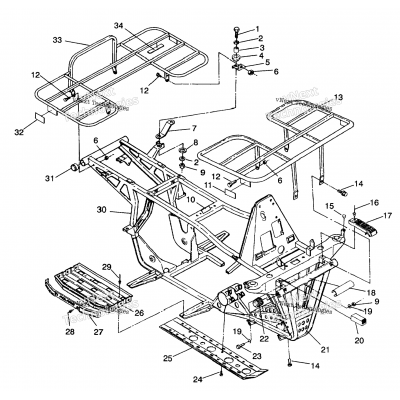 Bumper/Rack Mounting 4X4 250 W98127