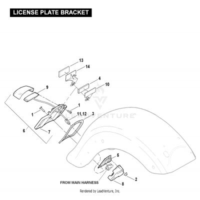 LICENSE PLATE BRACKET