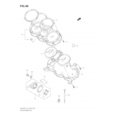 SPEEDOMETER (DL650A L1 E33)