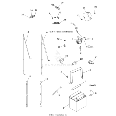 ELECTRICAL, BATTERY - A17DCE87AU (100671)