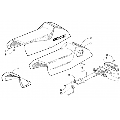 SEAT AND TAILLIGHT ASSEMBLY