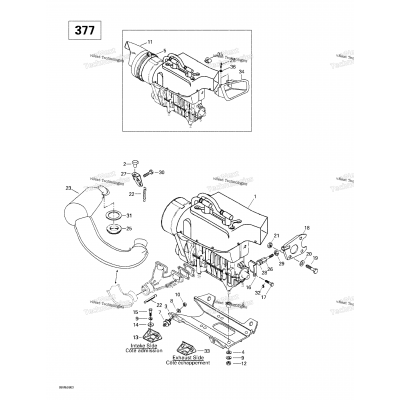 Engine Support Muffler (377)