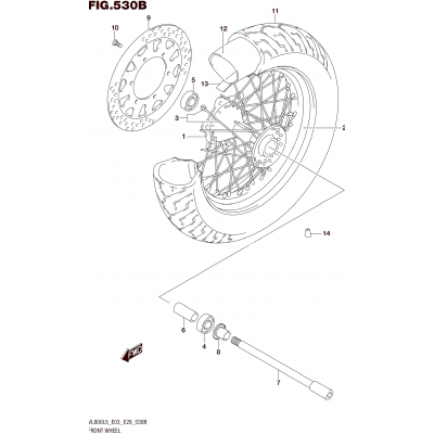 FRONT WHEEL (VL800L5 E33)