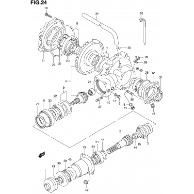 FINAL BEVEL GEAR (REAR)(MODEL Y)