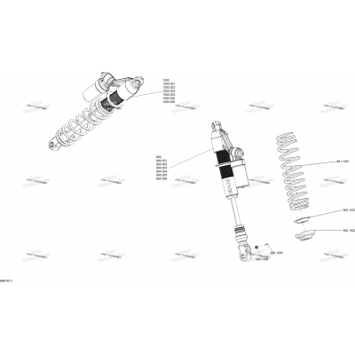 Front Shocks Mxz - 600 Rs