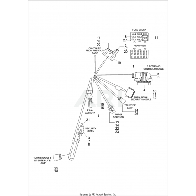 WIRING HARNESS, MAIN - NON ABS (3 OF 3)