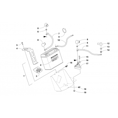 BATTERY AND TRAY ASSEMBLY