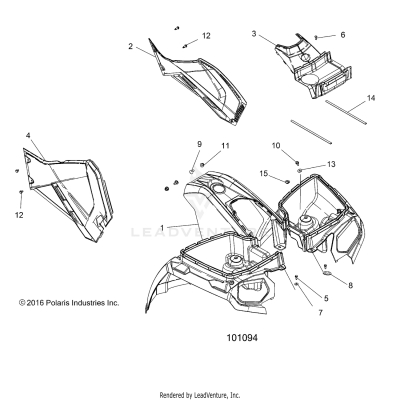 BODY, FRONT CAB and SIDE PANELS - A20SEE50A1/A5/CA1/CA5 (101094)