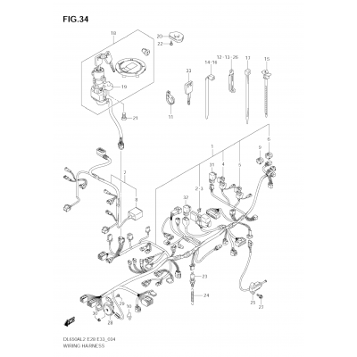 WIRING HARNESS (DL650AL2 E28)