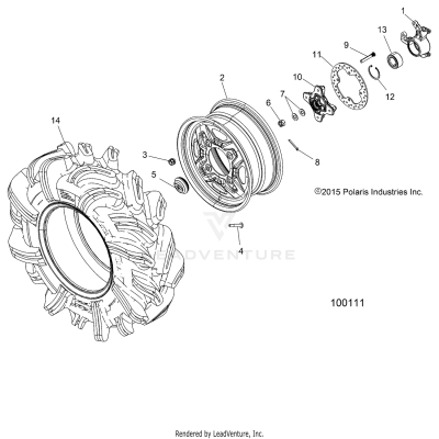 WHEELS, FRONT and HUB - A19SXN85A8 [100111]