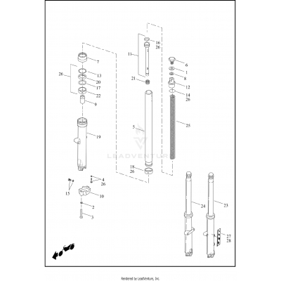 FORK, FRONT - FXST