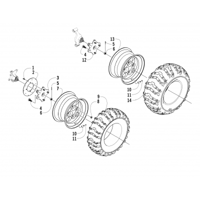 WHEEL AND TIRE ASSEMBLY