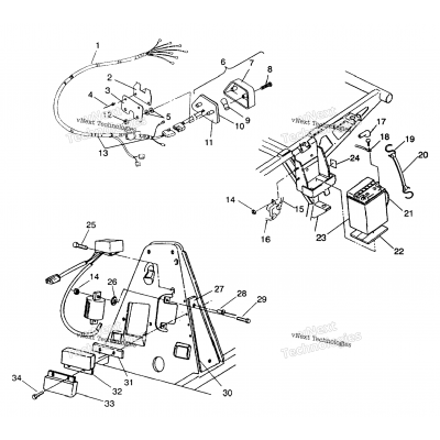 Electrical/Taillight Assembly 4X4 250