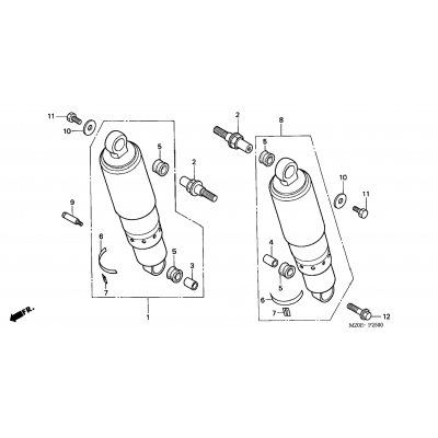 REAR SHOCK ABSORBER