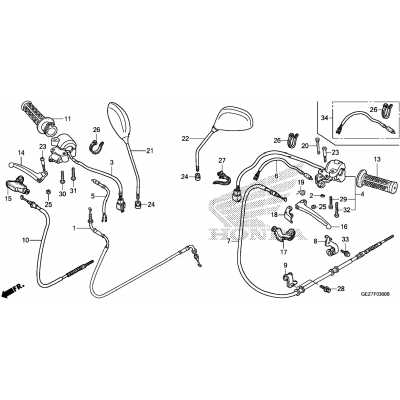 HANDLE LEVER / SWITCH / CABLE