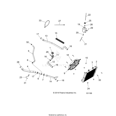 ENGINE, COOLING SYSTEM - A17SJE57AU (101198)