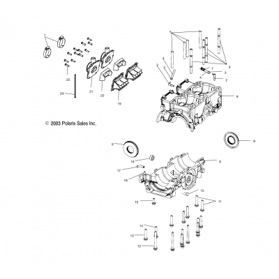 Crankcase /Ee/S04ny6es/Ee (4988598859C12)