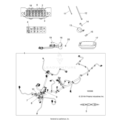 ELECTRICAL, HARNESS - A19SWE57B1 (100586)